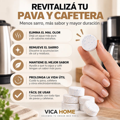 Pastillas Antisarro para Pava y Cafetera