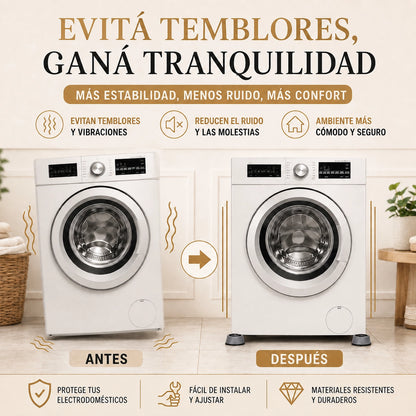 SET X4 Bases Antivibración y Antideslizantes