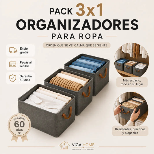 Organizadores Plegables - Transformá tu placard en minutos